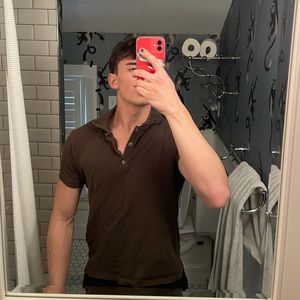 Todd Snyder SMALL olive polo